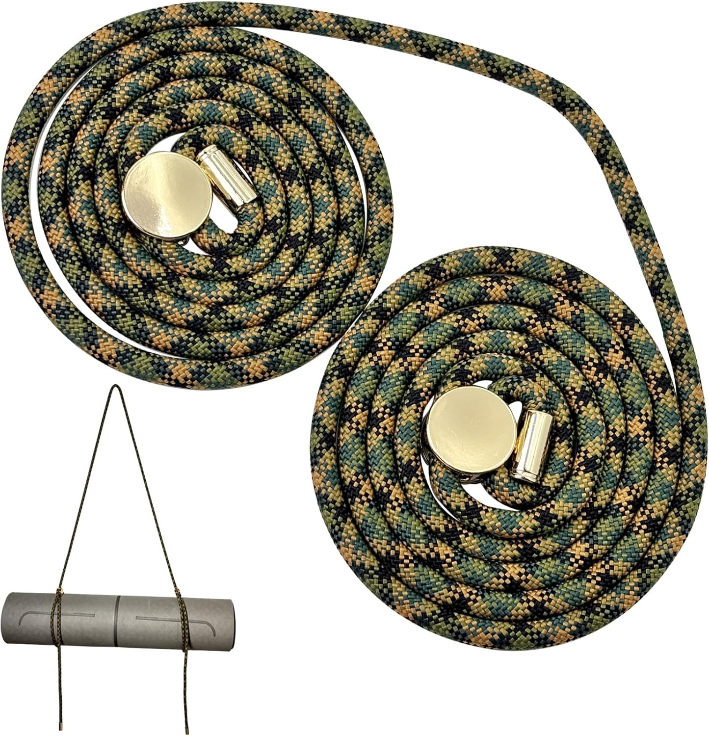 Yoga Mat Strap – 8MM Adjustable Paracord Carrier for Carrying Yoga Mats, Camping