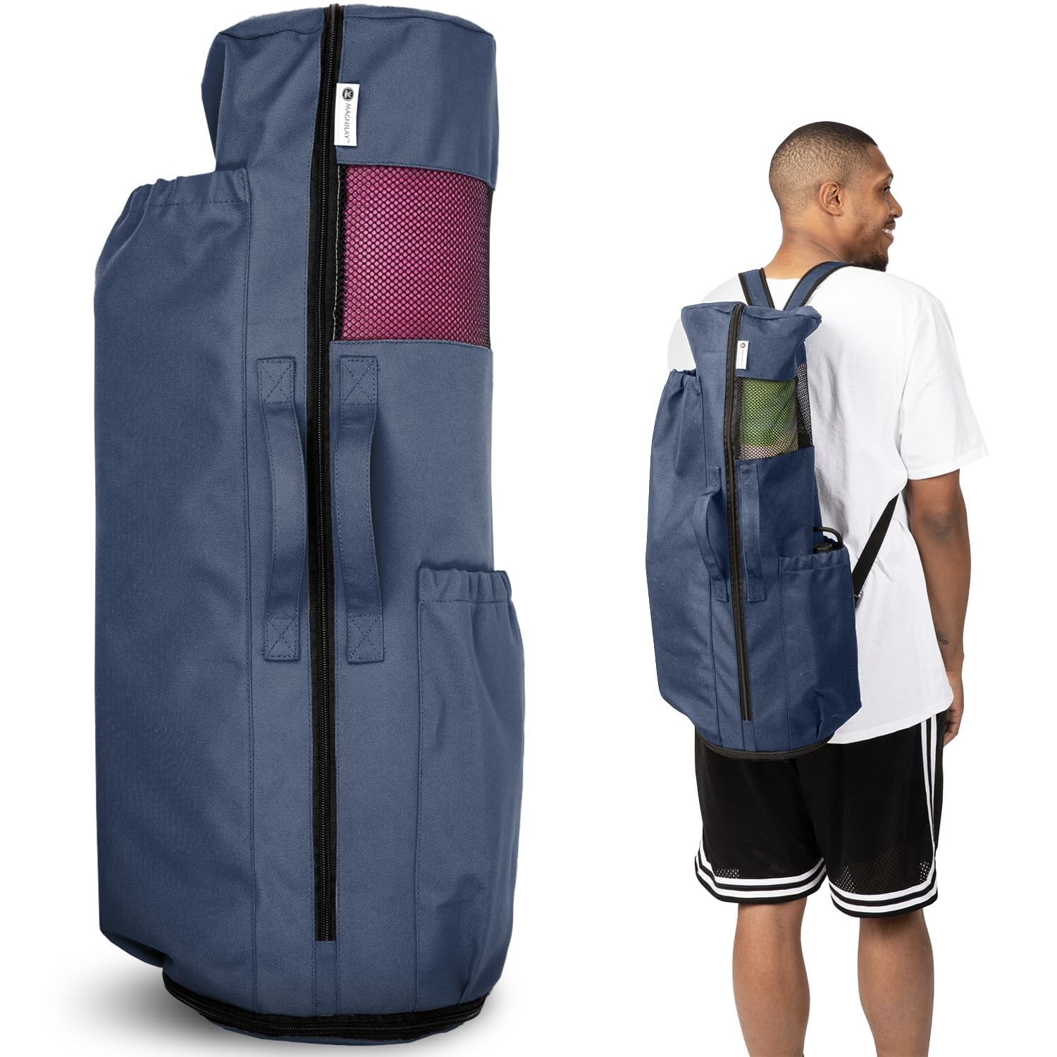 Yoga Mat Bag Carrier for Women and Men – Gym Bag with Yoga Mat Holder, Conver…