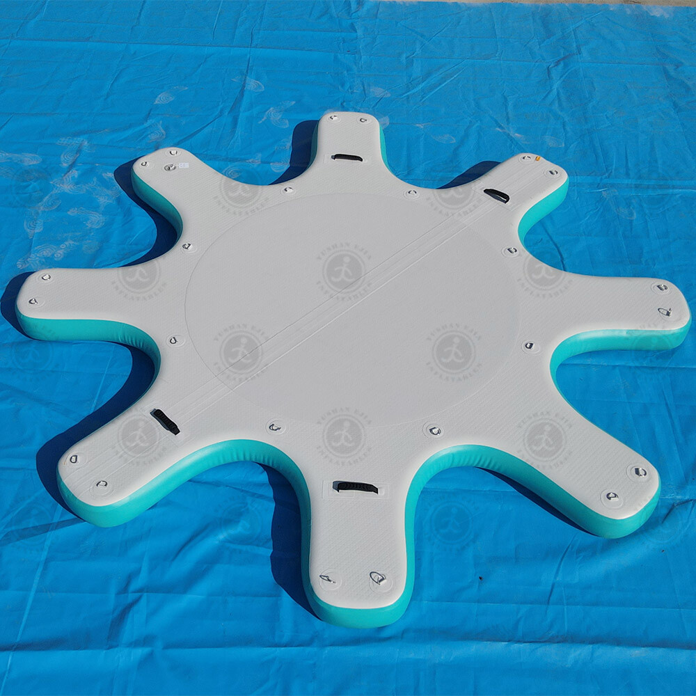 NEW DWF 9&rsquo;6&Prime; Inflatable Yoga Dock Platform For Yoga Fitness Ocean Sea