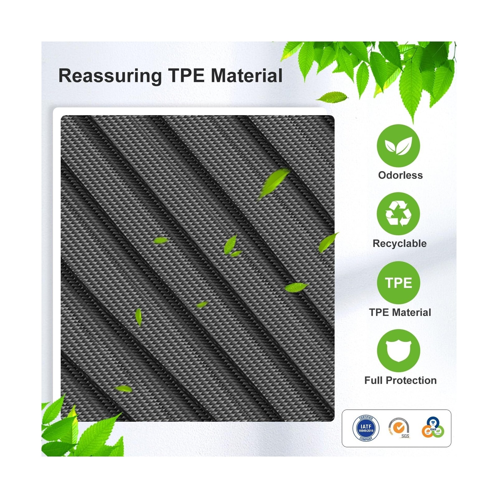 SMABEE Floor Mats & Cargo Liner & Backrest Mats for 2024 2025 Volvo EX30,TPE …