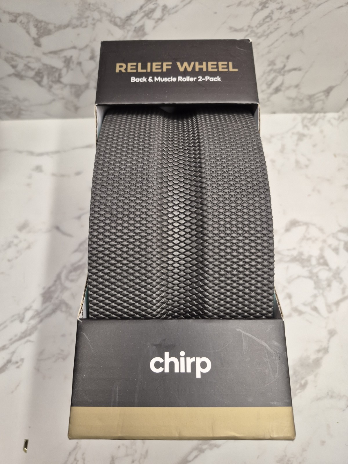 CHIRP RELIEF WHEEL Back & Muscle Roller 2 Pack 6” & 10” New !!!