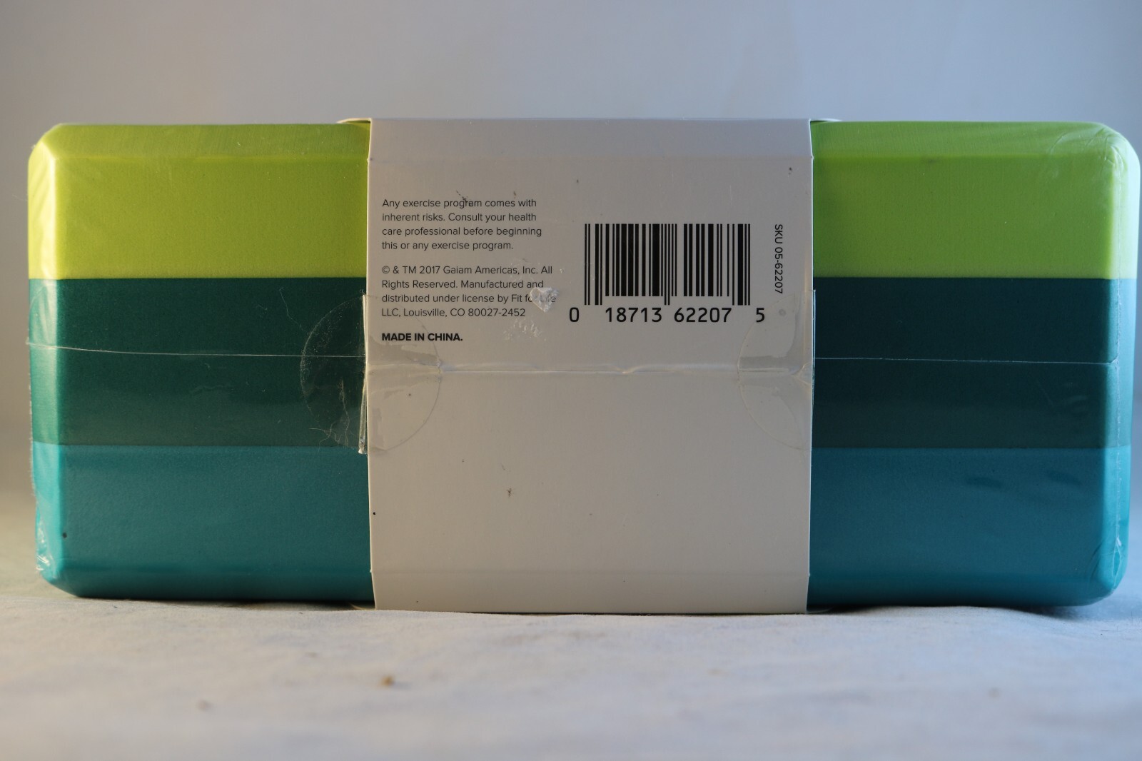 Gaiam Yoga Block Supportive Latex-Free Eva Foam Beveled Edges New Sealed