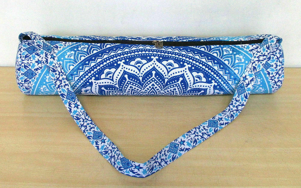 Indian New Best Quality Mandala Yoga Bag Beach Gym Mat Carrier Bags With Shoulde