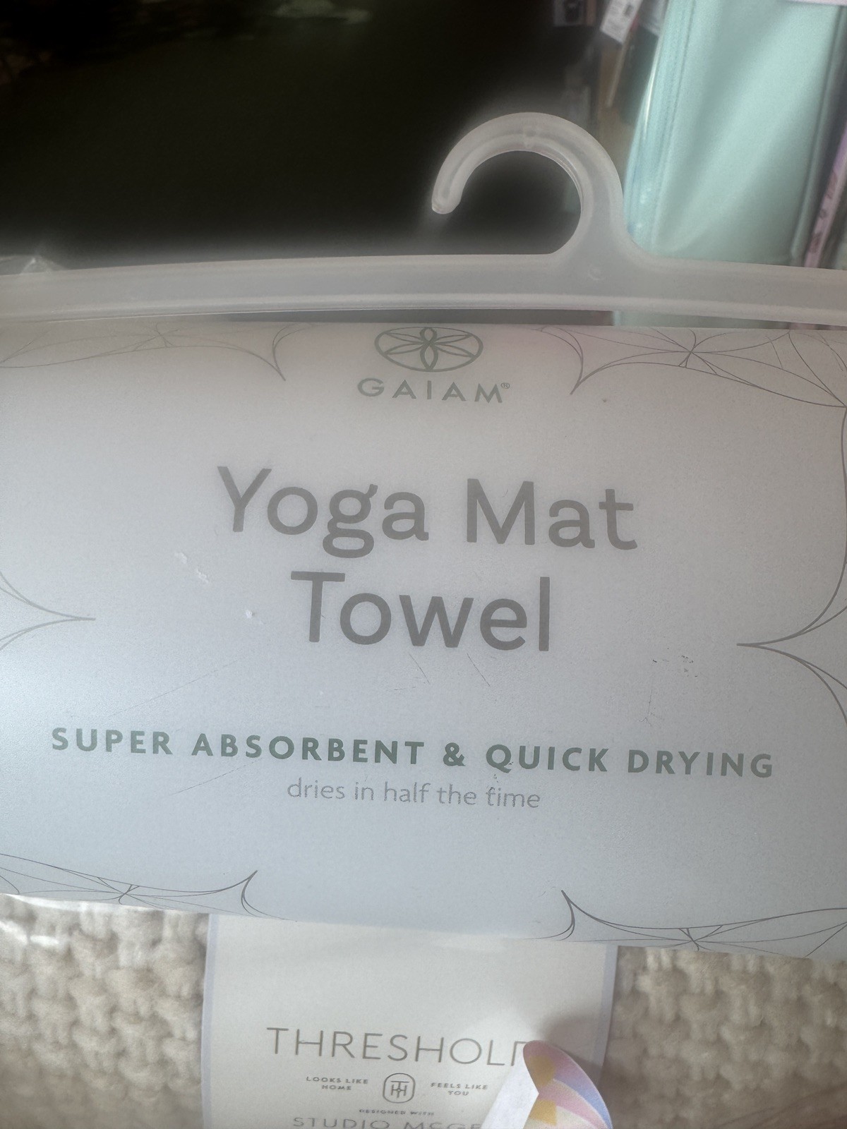 Gaiam Yoga Mat Towel Microfiber Mat-Sized Yoga Towel for Hot Yoga (68&Prime; L x 24&Prime; W