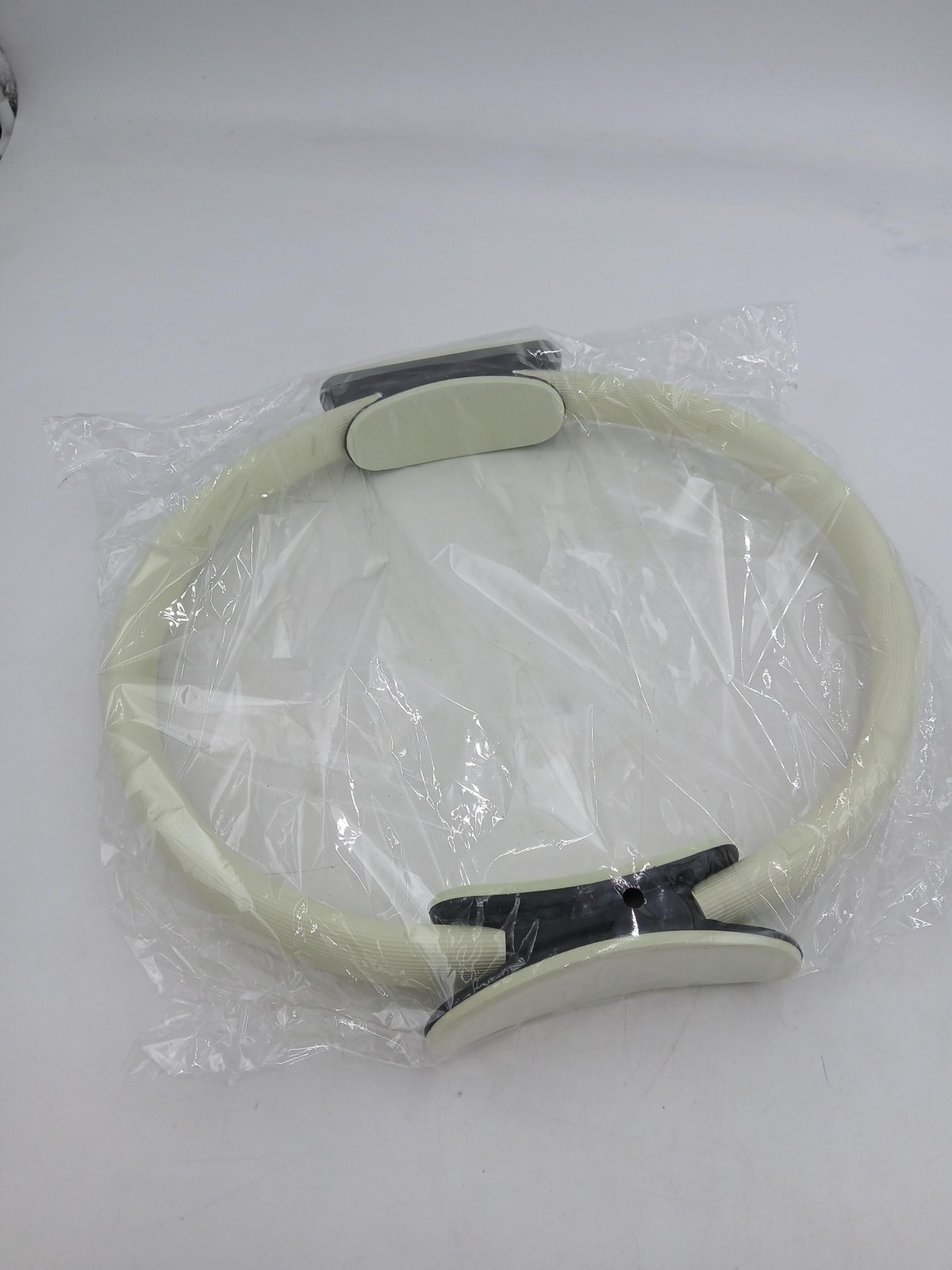 Flo Pilates Ring Yoga Gym Training Exercise Circle Beige EVA Foam Toning New