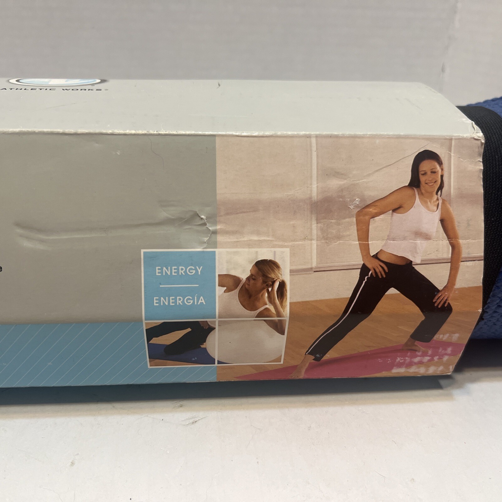 NEW Athletic Works Non Slip Yoga Mat Exercise Training 68 x 24 Inches – Blue