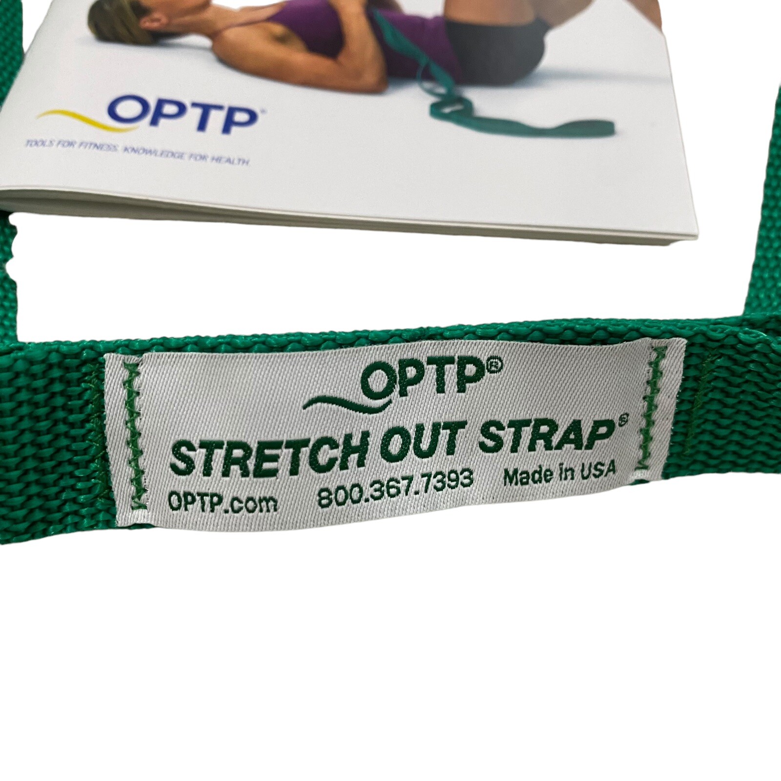 OPTP Stretch Out Strap with Instructional Exercise Booklet – Green By DKSA NEW
