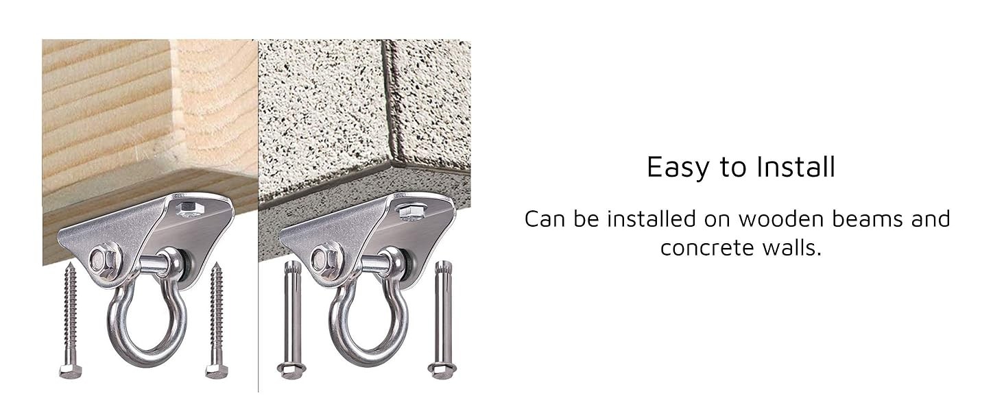 Stainless Steel Heavy Duty Swing Hanger Ceiling Mount 1600 LB Capacity Swing
