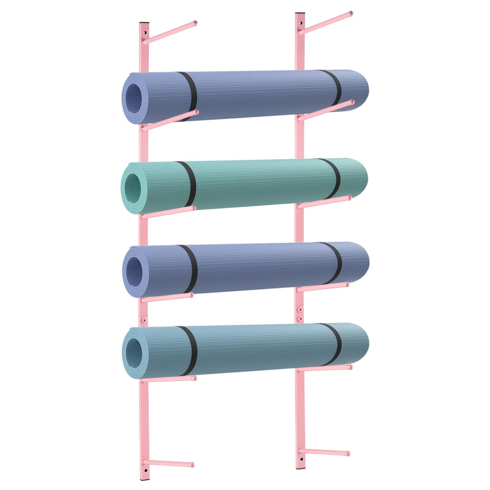Yoga Mat Holder Wall Mount Storage Organizer Foam Rollers Ski Board Rack