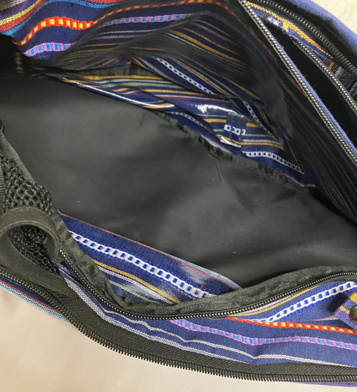 Aurorae Yoga Sling Backpack Crossbody Bag Bohemian Hippie Style Colorful Storage