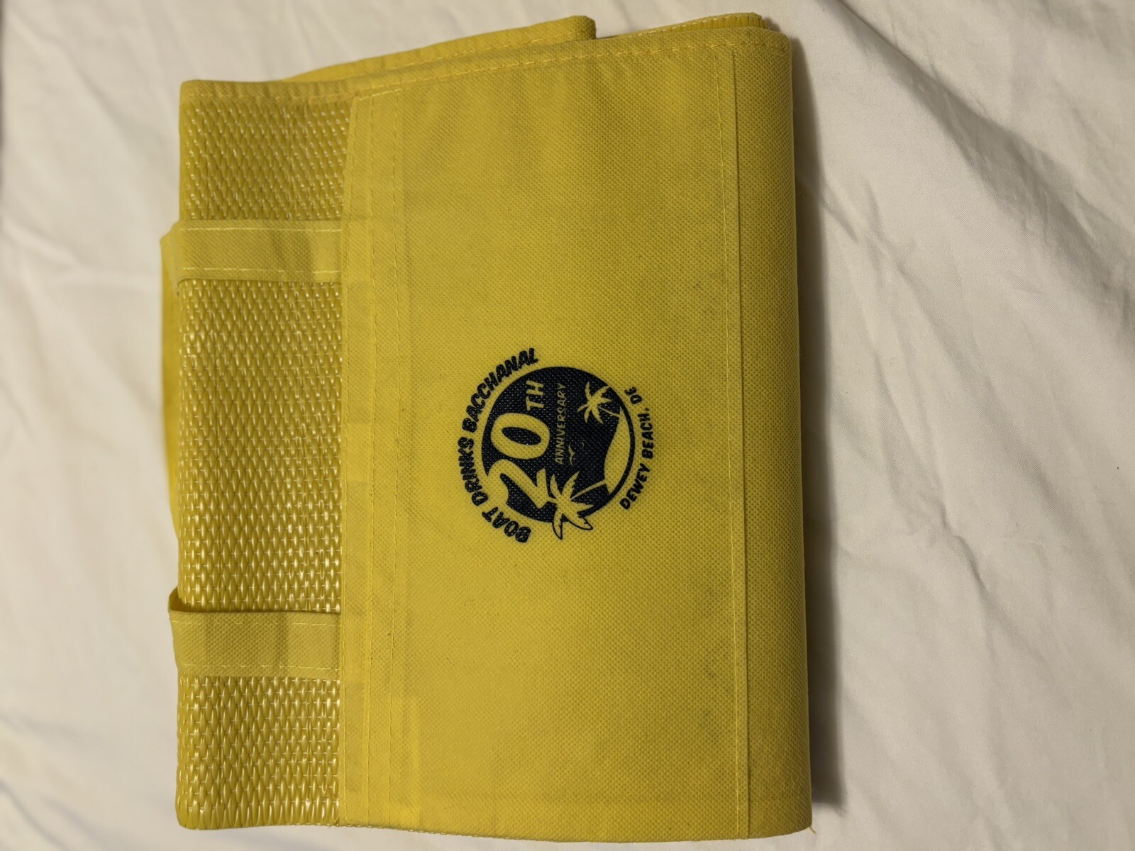 Yellow Beach / Yoga Mats Inflatable Pillow Attached Carry Straps New* Lot #4