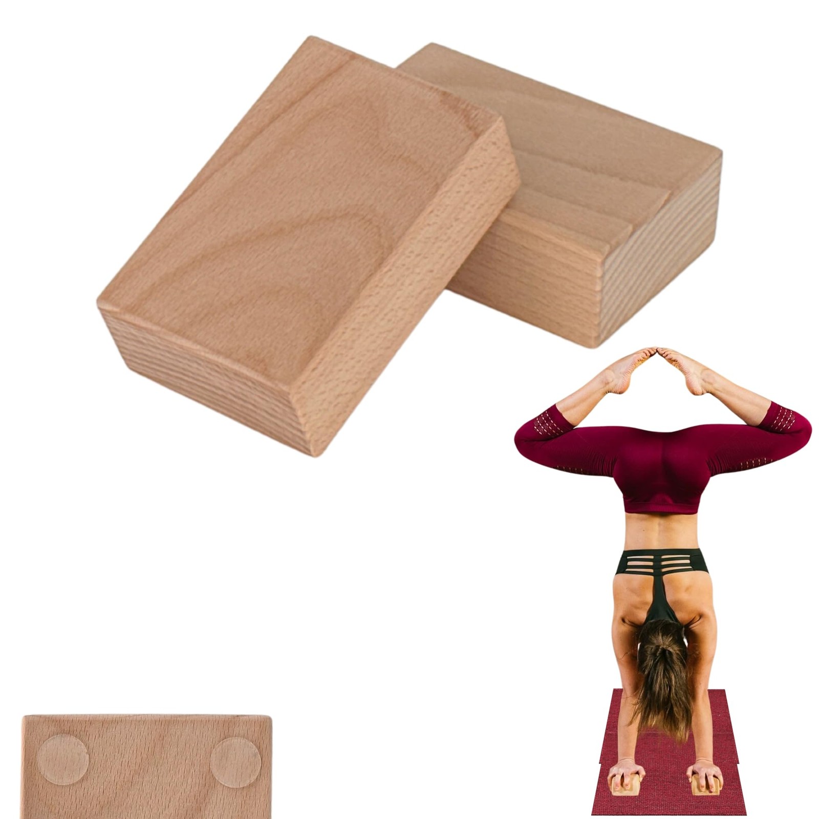 BalanceBlocks – Wooden Handstand Blocks for Yoga & Gymnastics, Ergonomic …