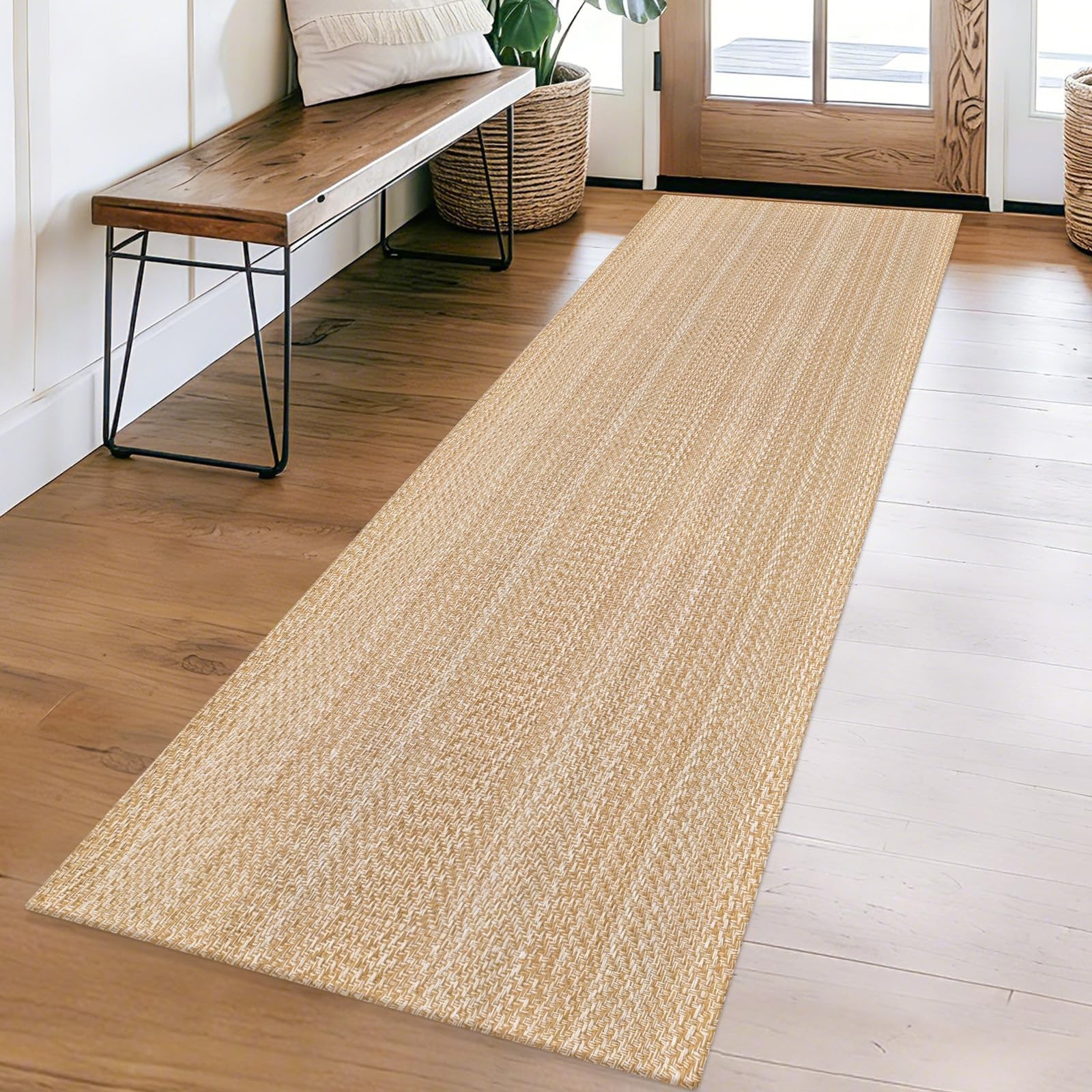 Boho Runners for Hallways 2×6 ft Washable Kitchen Runner Non Slip Rubber Back…