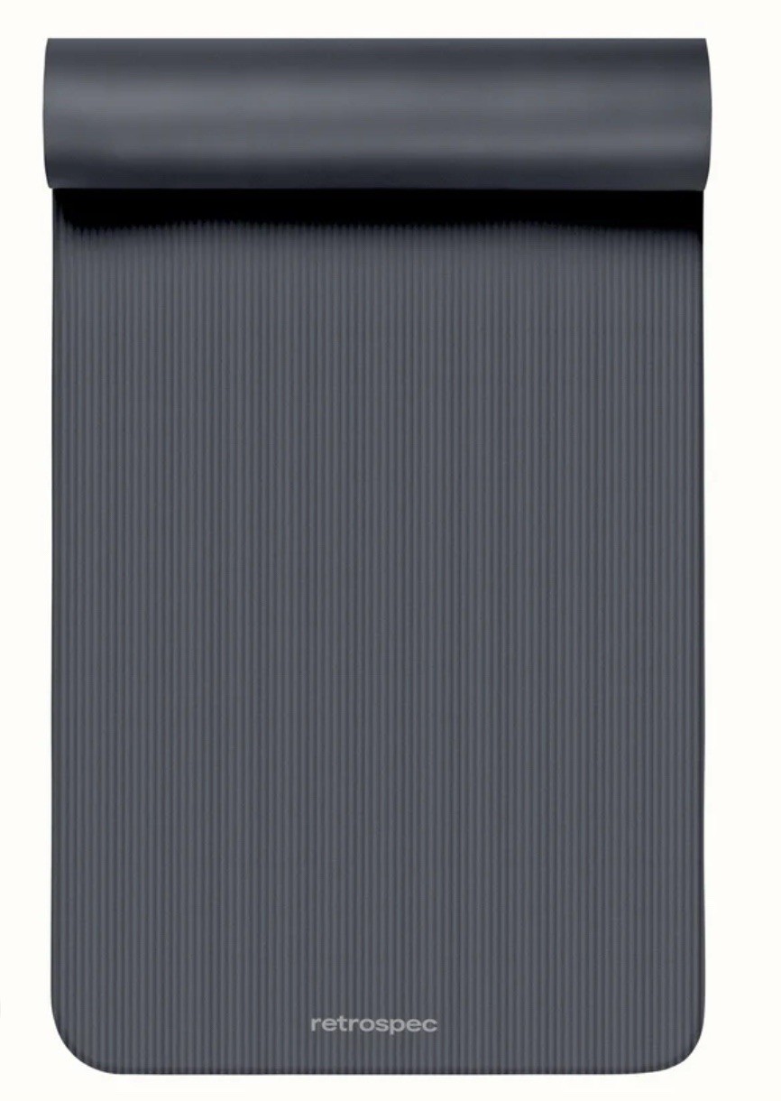 Retrospec Solana Yoga Mat 1&Prime; Thick With Nylon Strap For Men & Women – Non Slip