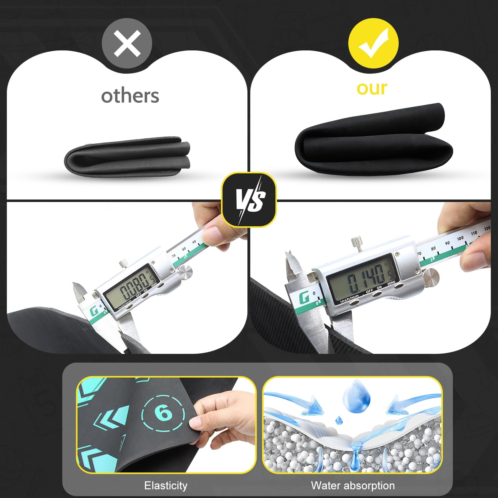Soccer Training Mat With Technique Video Medium, Tech Style