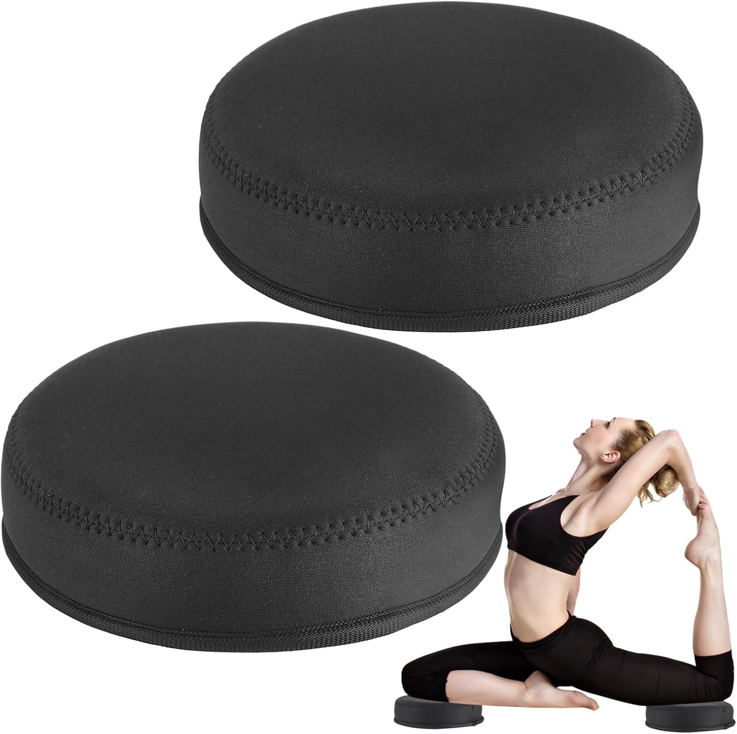 Yoga Knee Pad, 1.57 Inch Thick, Memory Foam and EPE Foam, Waterproof and