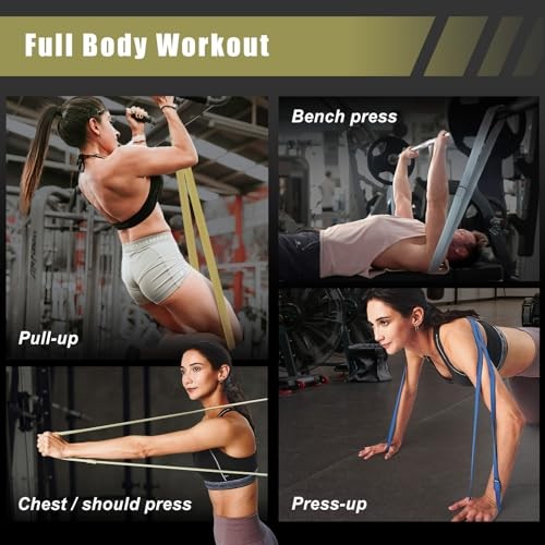 Fabric Resistance Bands for Men & Women | Long Exercise X-Heavy (100-140 lbs)