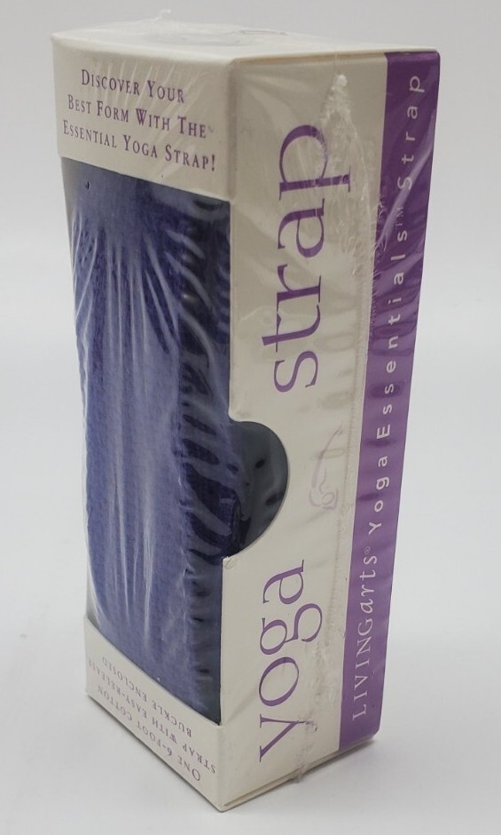 Livingarts 6ft YOGA STRAP Extend Your Reach STRETCHING – PURPLE Cotton
