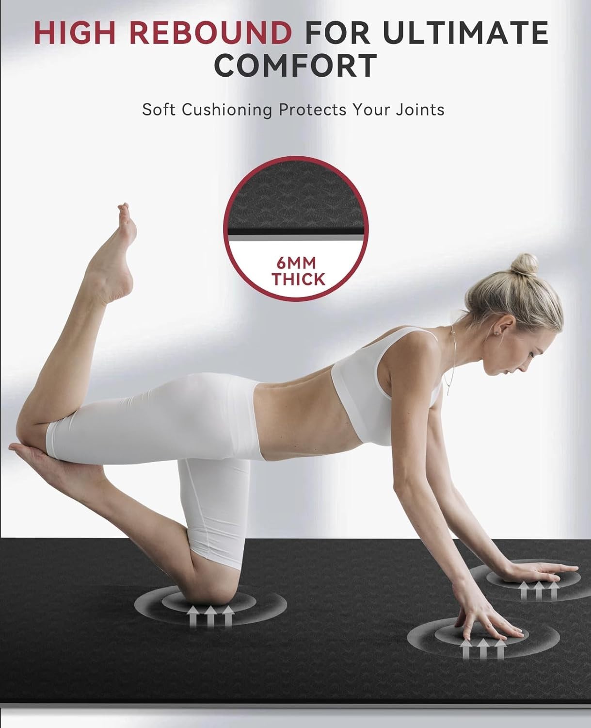 Durable Extra Wide 72&Prime;x36&Prime; Yoga Mat for Intense Workouts – Includes Carry Bag