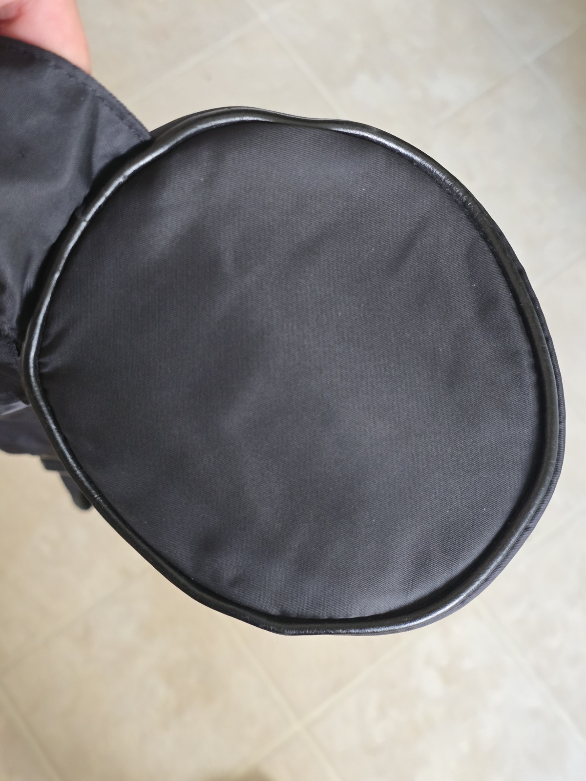 New Balance Black Polyester Yoga Mat Bag with Zipper and Adjustable Strap