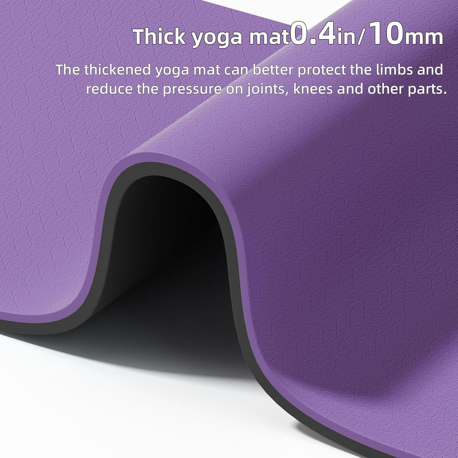 Wide Yoga Mat Thick(10Mm) Exercise Mat Non Slip Anti-Tear,72&Prime;X35&Prime; Extra Large Pi