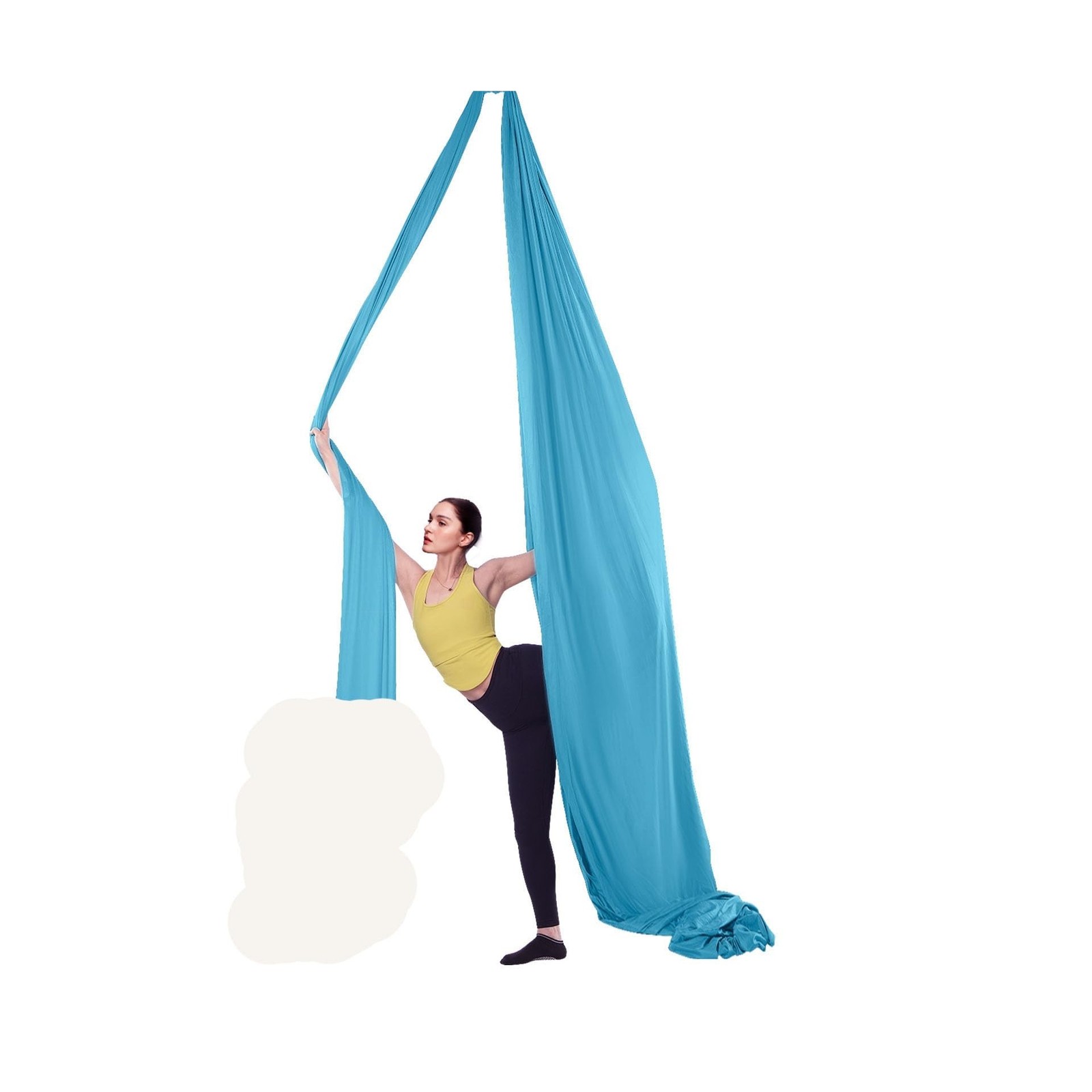 VEVOR Aerial Silk & Yoga Swing, Aerial Yoga Hammock Kit with 10… FAST USA SHIP