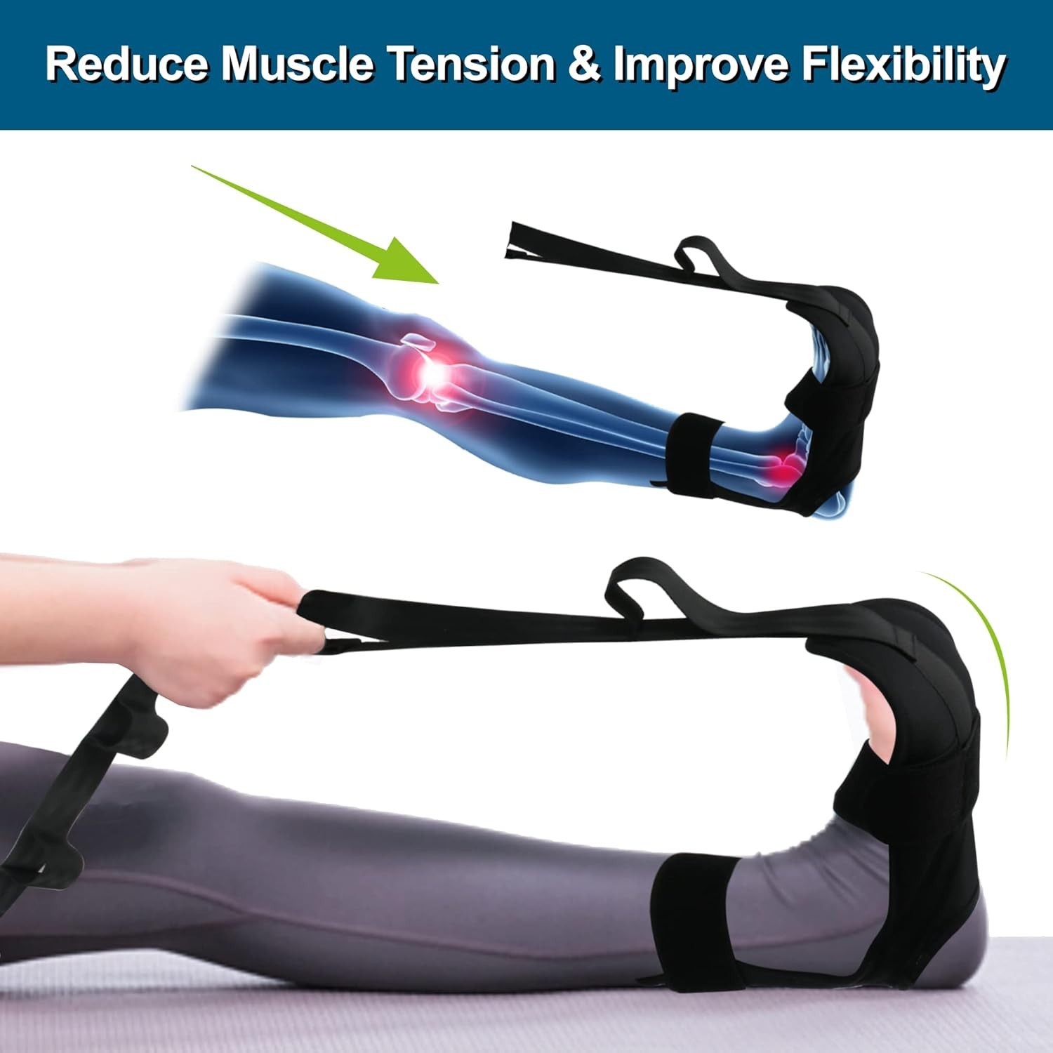 Foot Stretcher Belt for Plantar Fasciitis and Heel Spurs Neoprene Yoga Strap …