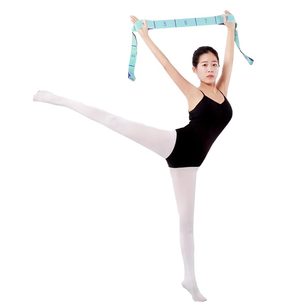 2-Pack Yoga Straps with 11 Loops – Adjustable Elastic Stretching Bands for Pi…