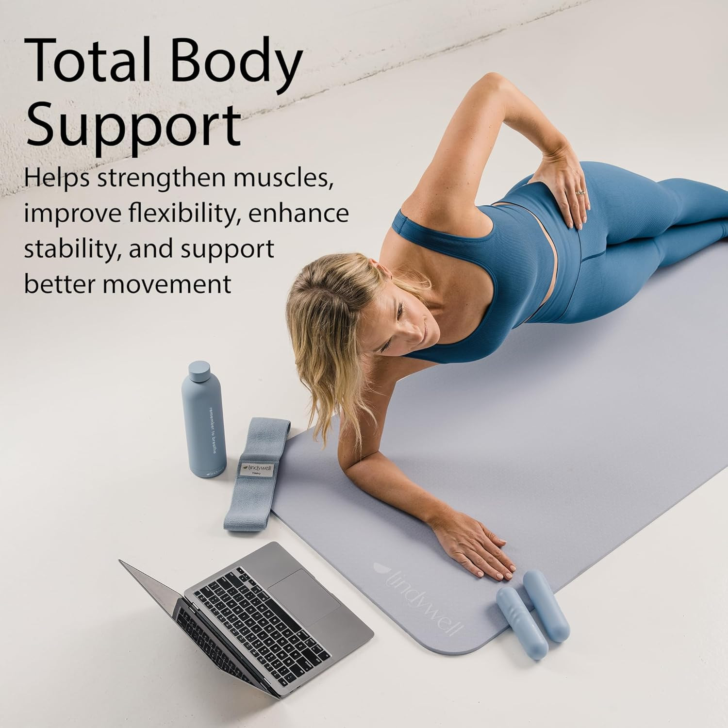 Non-Slip Pilates Yoga Mat – 6Ft x 26In, 6Mm, 8Mm, 10Mm Thickness Options