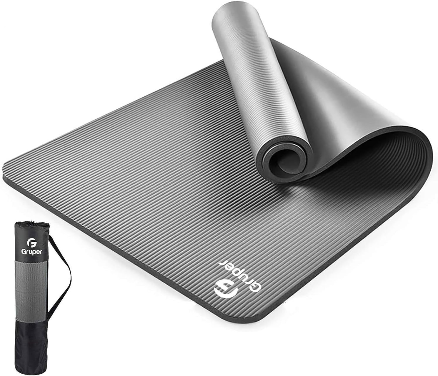 Yoga Mat Non Slip Extra Thick,72&Prime;Lx32&Prime;W x 0.6&Prime;TH,Anti-Tear w/Carrying Strap&Bag