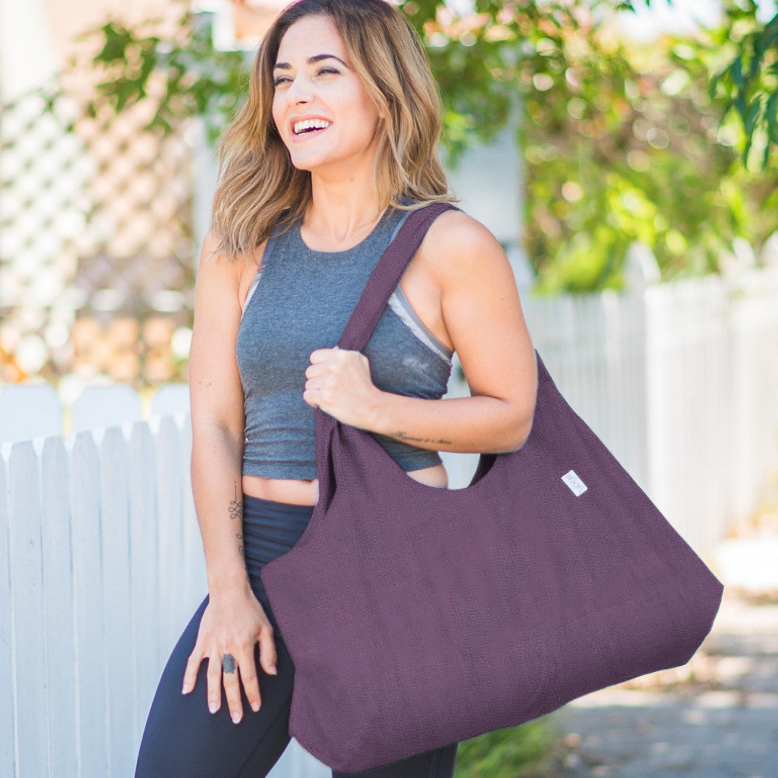 Yogiiitotepro Large Lightweight Yoga Mat Bag Gender Neutral Multi Purpose Tote