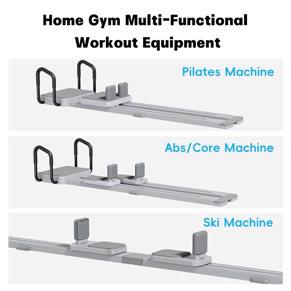 Fairgom Multifunction Pilates Reformer: Ski, Abs, Leg Home Full Body Workout