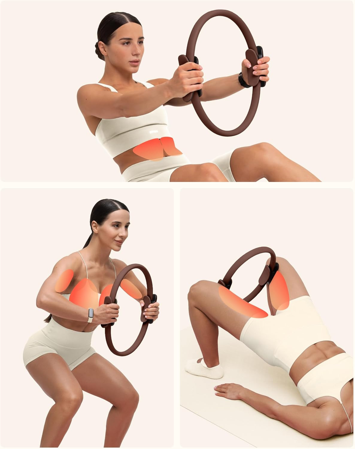 Toning Pilates Ring – 15&Prime; Magic Circle for Strength & Flexibility Workouts