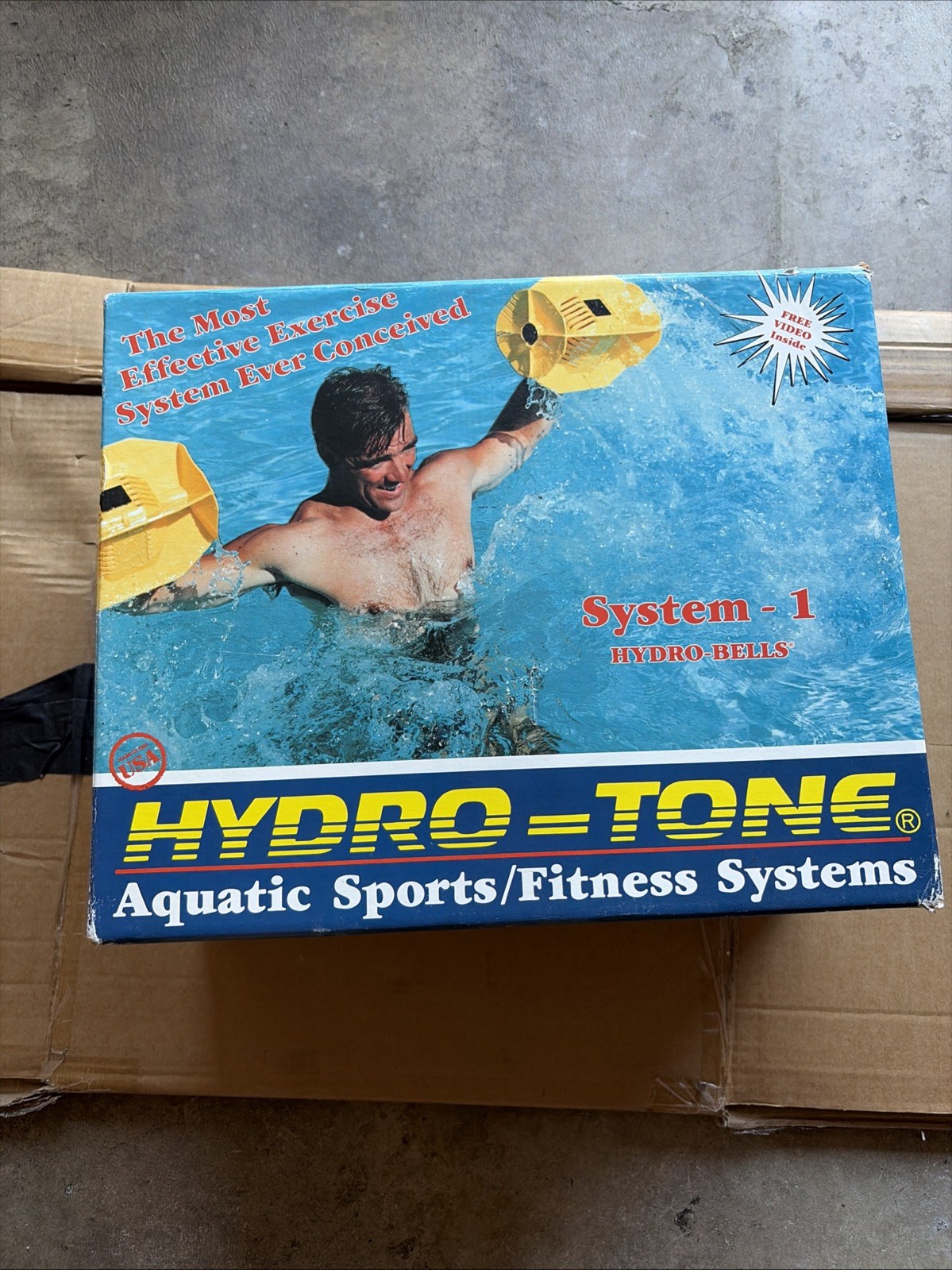 Pair Hydro Tone Aquatic Exercise Systems Water Resistance Dumbells System-1 Box