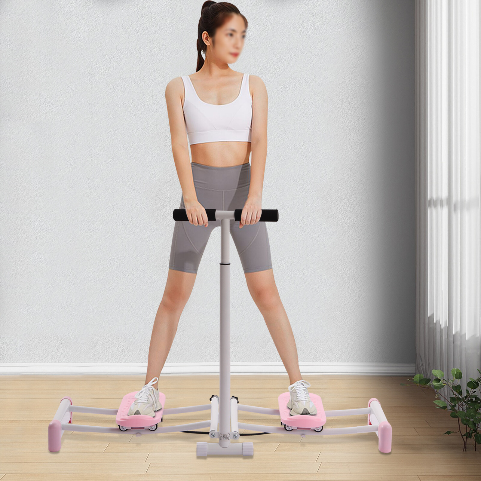 Leg Exercise 2 in 1 Ski Exercise Machine Strength Training Rods Leg Machine Yoga