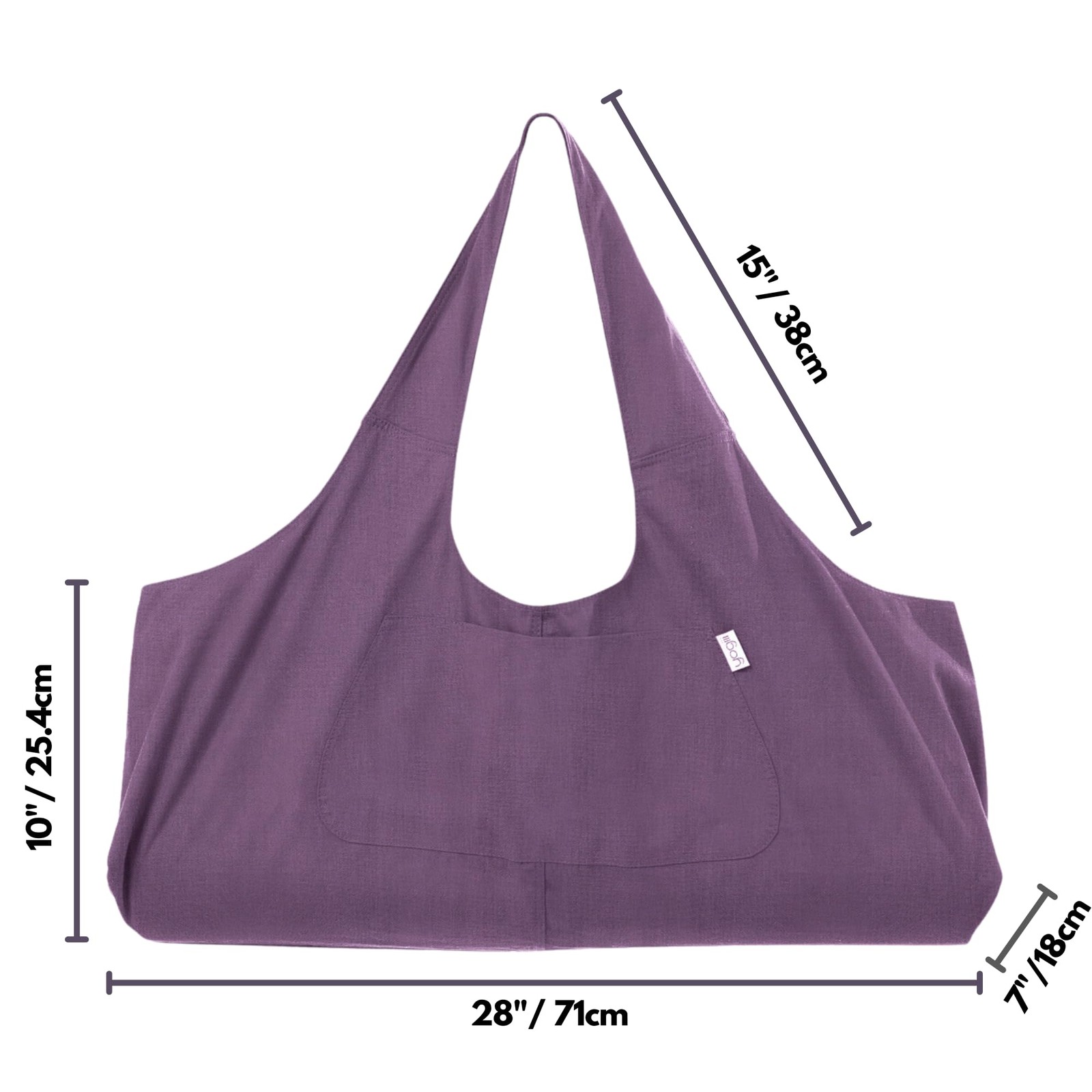 Yogiiitotepro Large Lightweight Yoga Mat Bag Gender Neutral Multi Purpose Tote