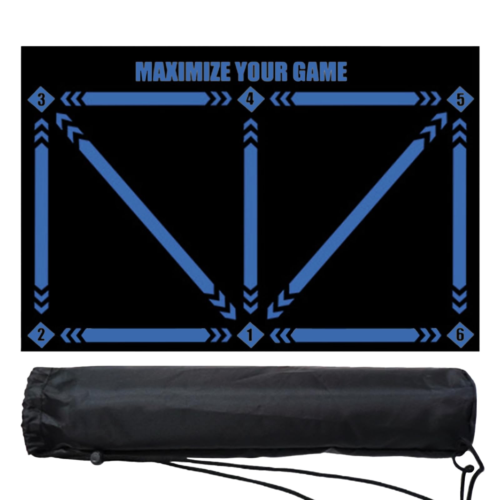 Pure Vie Anti-Slip Soccer Training Mat, Equipment Blue