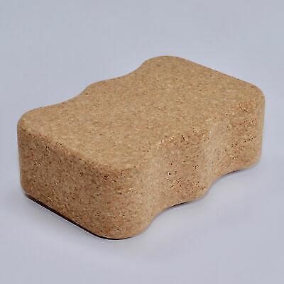 Cork Yoga Block « Wave » 227 x 150 x 75mm Natural Cork for Asanas Pilates Fitne