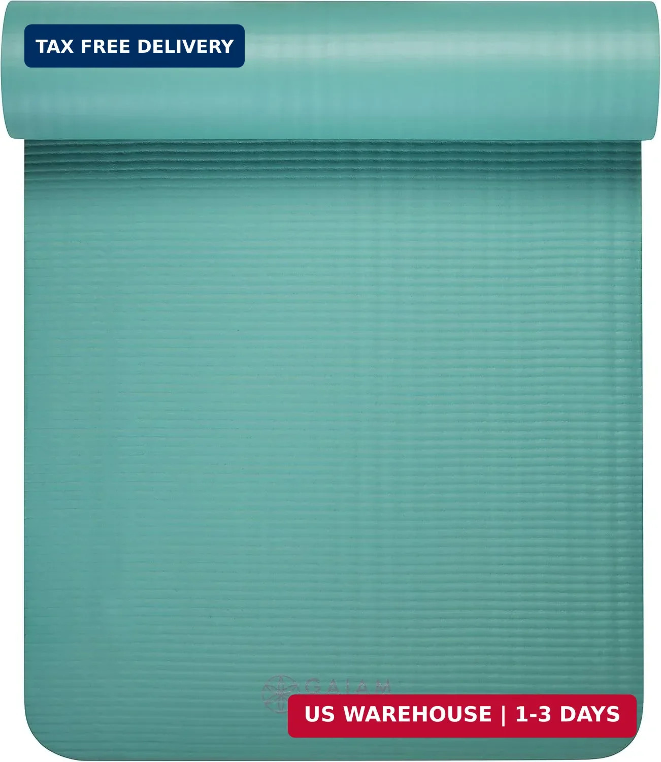 Gaiam Essentials 2/5&Prime; Thick (10mm) Yoga & Pilates, Fitness & Exercise Mat with E