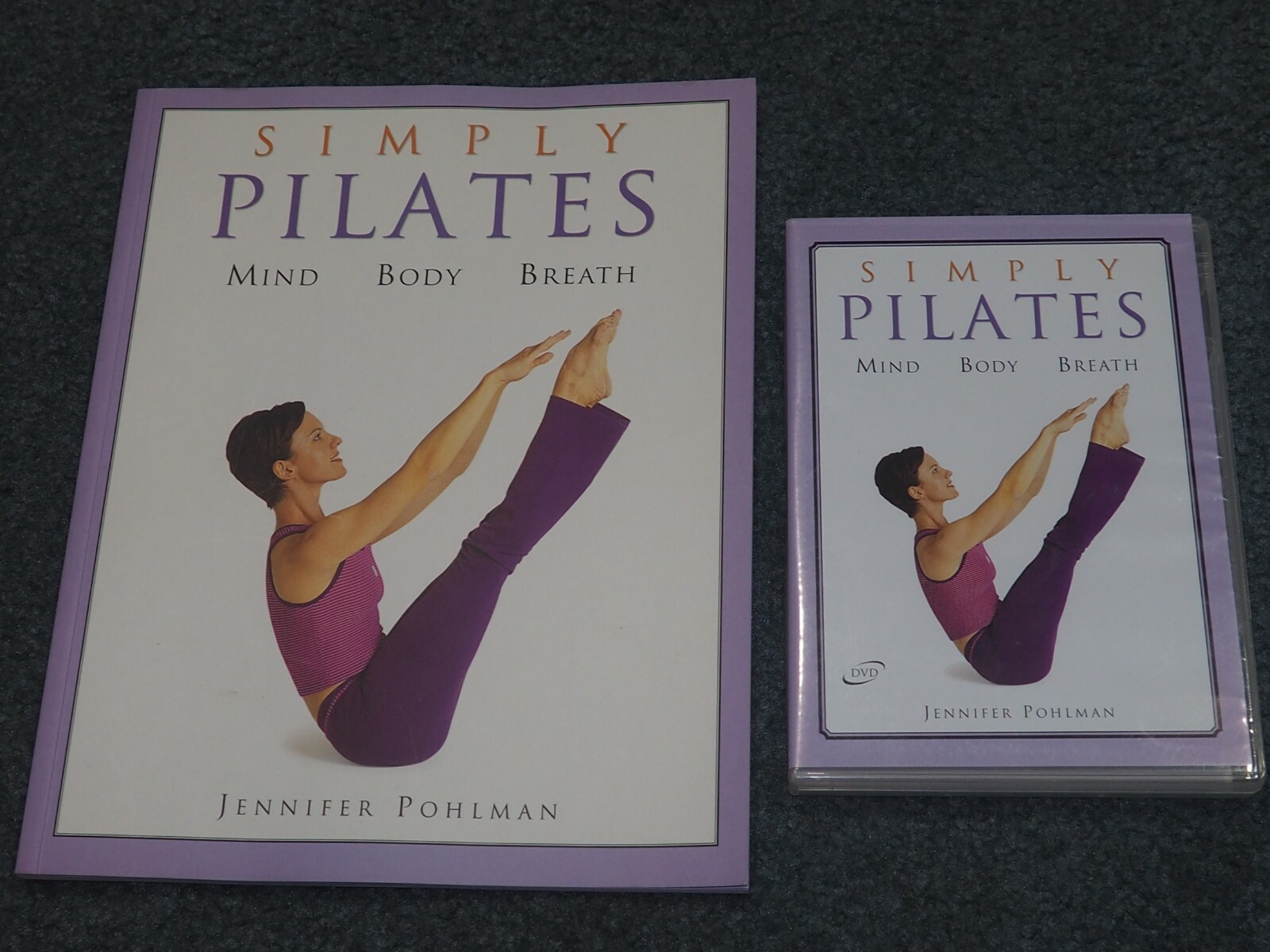 Simply Pilates Mind Body Breath DVD & Book Jennifer Pohlman 2002 2006