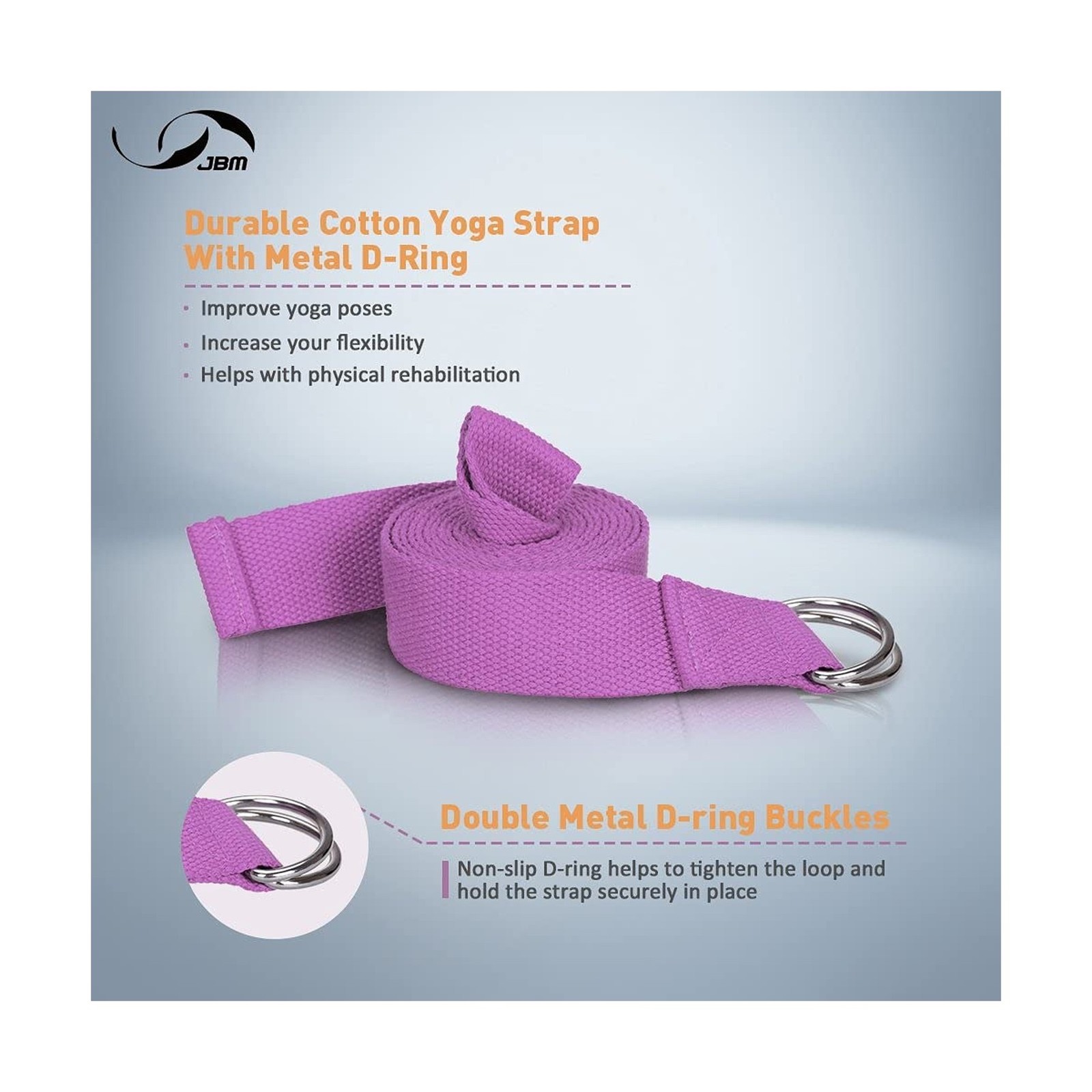 JBM Yoga Blocks 2 Pack with Strap, Cork Block 2 Pack EVA Foam Y… FAST USA SHIP