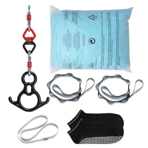 Aerial Silk Yoga Swing 11 Yards Aerial Yoga Hammock Kit with 100gsm