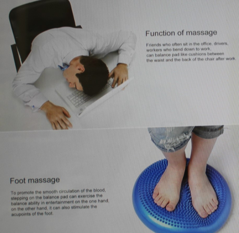 New, Balance Pads,Non-Slip inflated Pads,Strong Load-Bearing Gym Fitness Pads