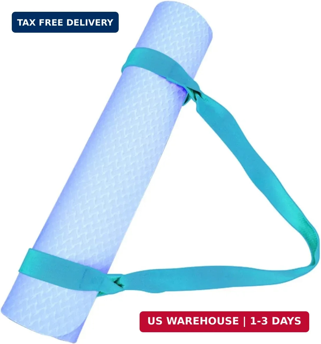 Tenalleys 1Pcs Adjustable Yoga Mat Strap Multi-Purpose Straps Easy-Cinch Yoga Ma