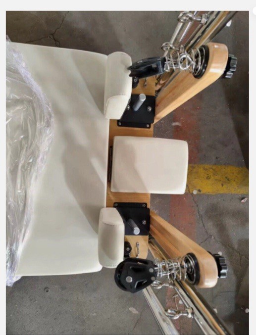 Custom Wooden Pearl Beige Pilates Reformer with Full Accessories- Free Shipping