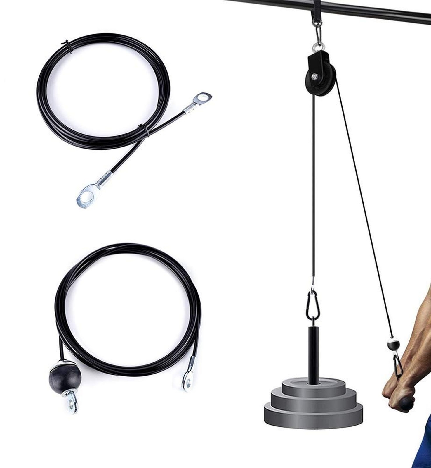 Fitness Pulley Cable,Replacement Cable Machine Accessories,Cable Pulley Attac…