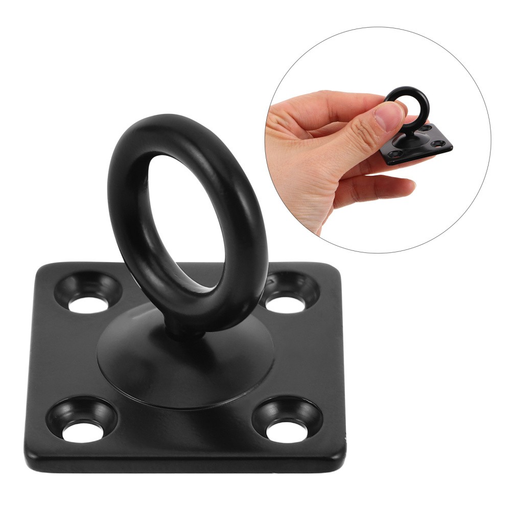 5 Pcs Wall Hook Stainless Steel Square Eye Plate Rope Railing Hardware
