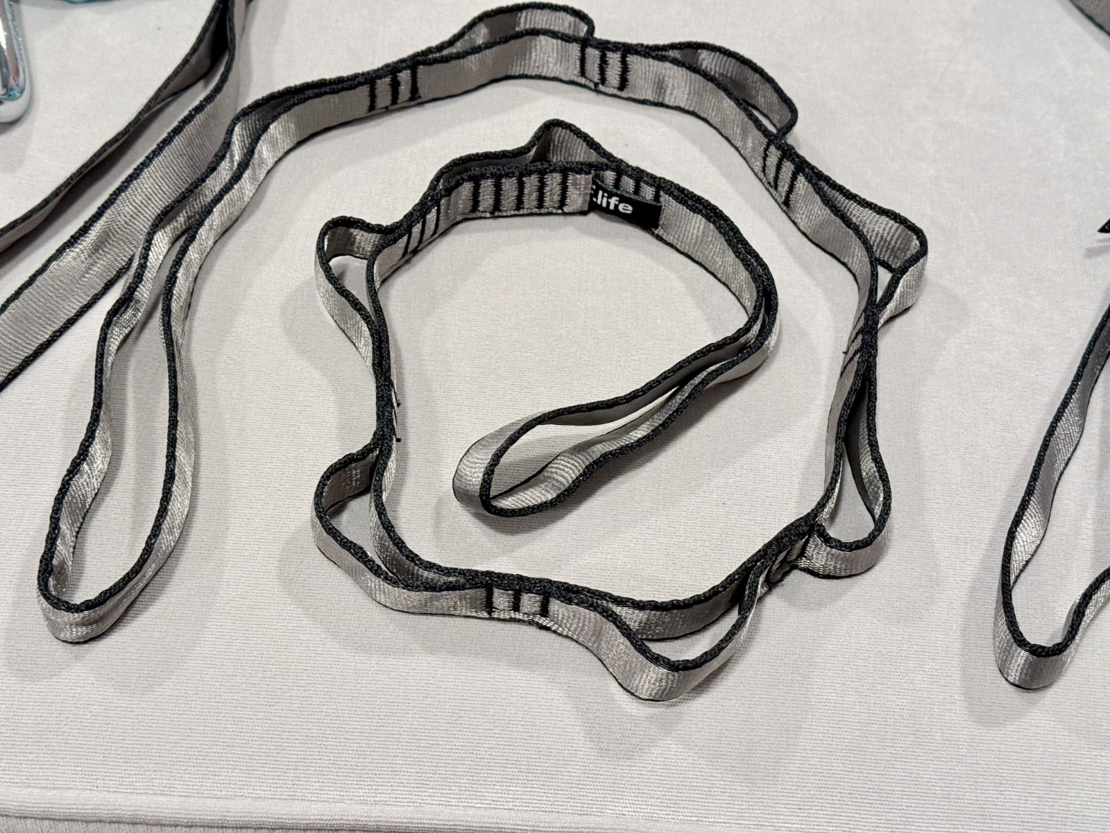 F.Life Aerial Yoga Hammock Kit 5.5 Yards Ombré Nylon Carabiners Daisy Chain Bag