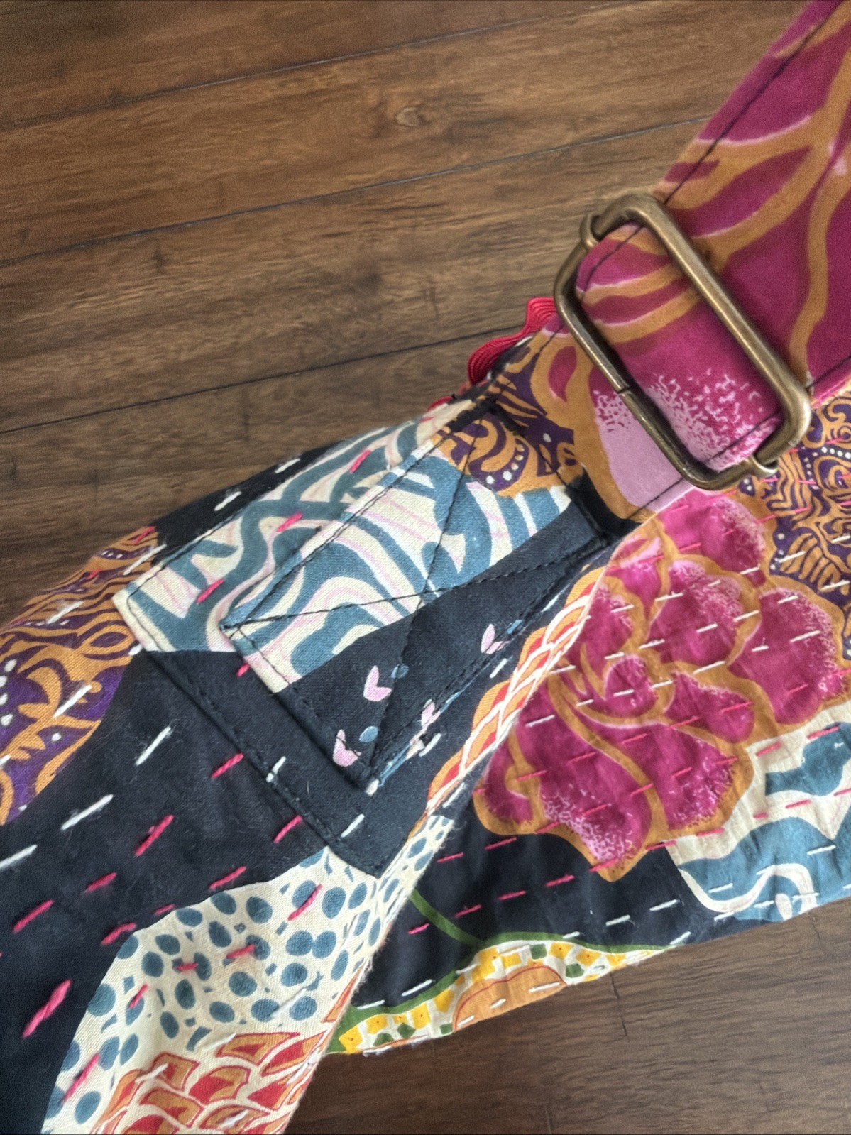 prAna Boho Yoga Bag Mat Holder Adjustable Sling Strap Zip & Drawstring Pockets
