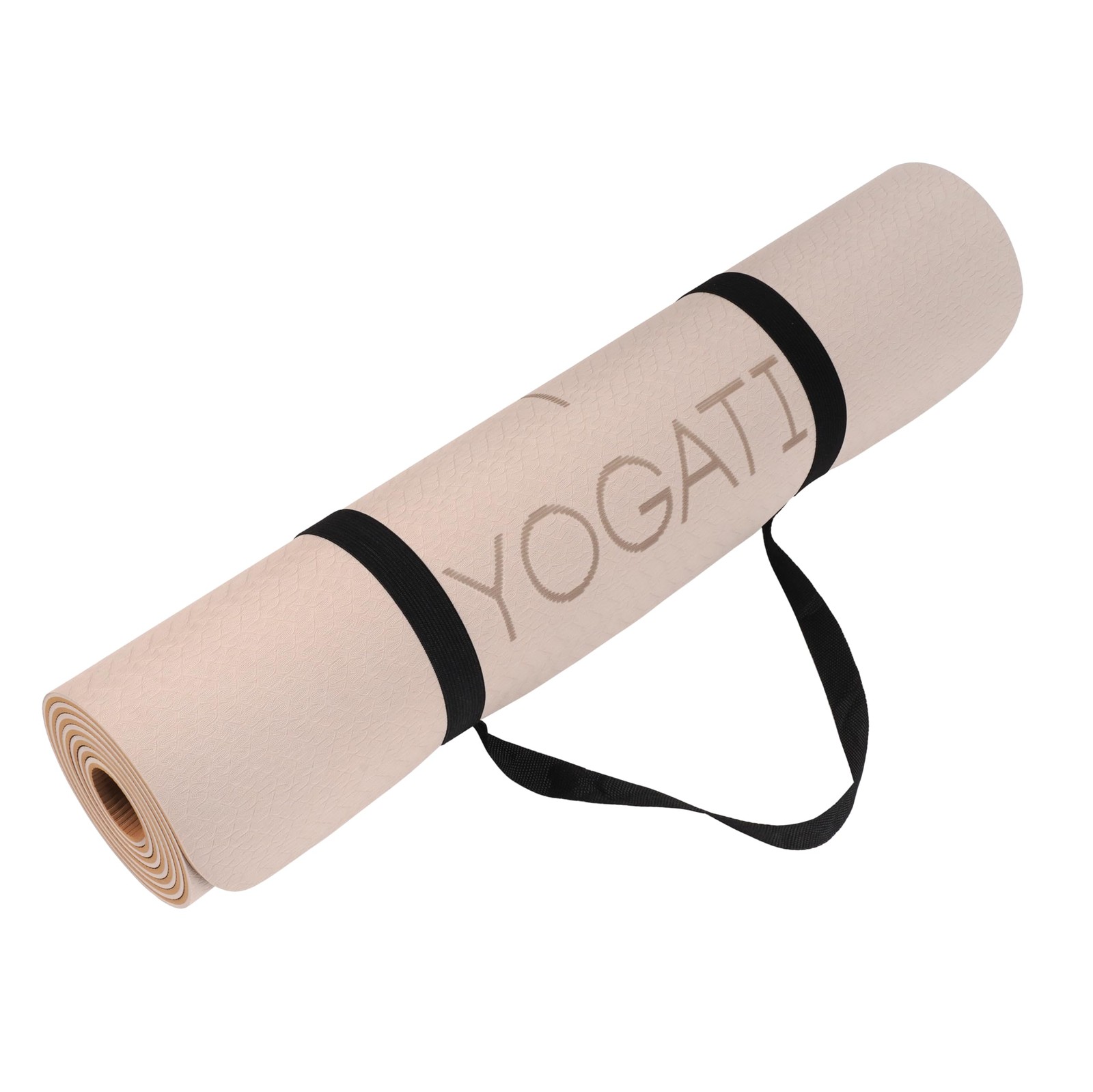 YOGATI® Non Slip Yoga Mat with Alignment Lines. Home Workout Mat for Women, M…